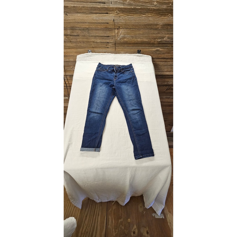 Enjean Womens Dark Wash Skinny Jeans Size 9/29 High Rise Stretch Denim
